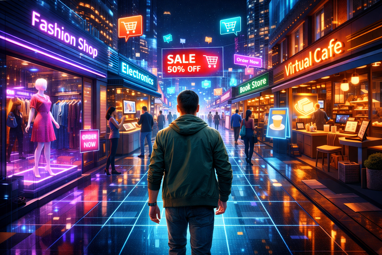 Virtuelle Fussgängerzone